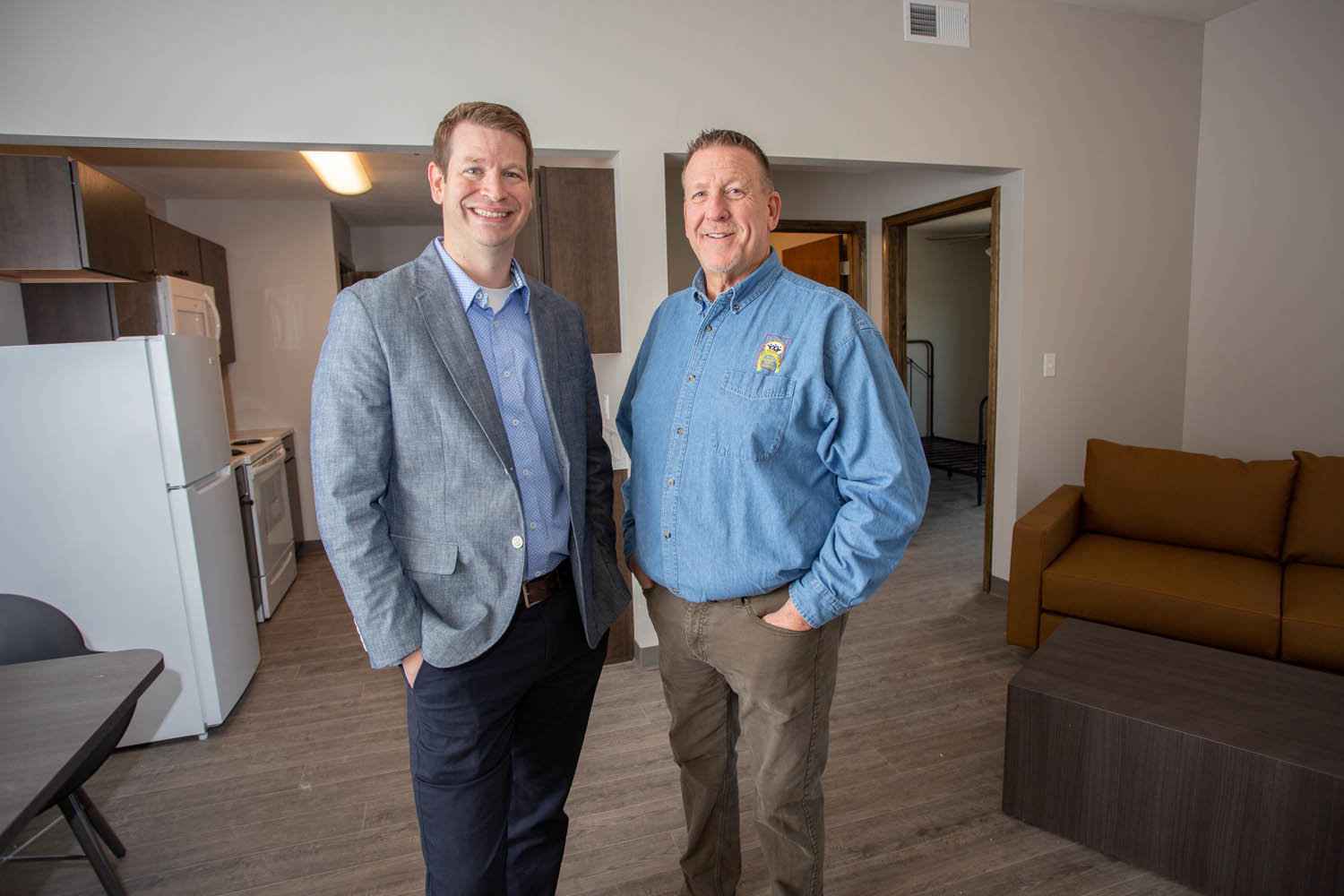 STAFF SWITCH UP: Casey Wray, left, is succeeding Kevin Killian as president and CEO of Good Samaritan Boys Ranch.